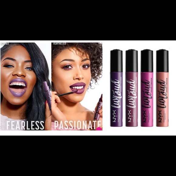 NYX Luv Out Loud Cream Lipstick Brave & Fearless Bundle Set - Picture 4 of 15